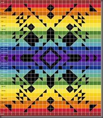 quilt from pendleton rainbow updated colors